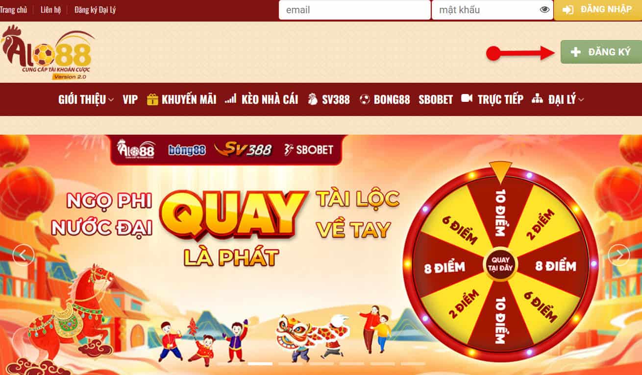 buoc 1: truy cap link dang ky chinh thuc