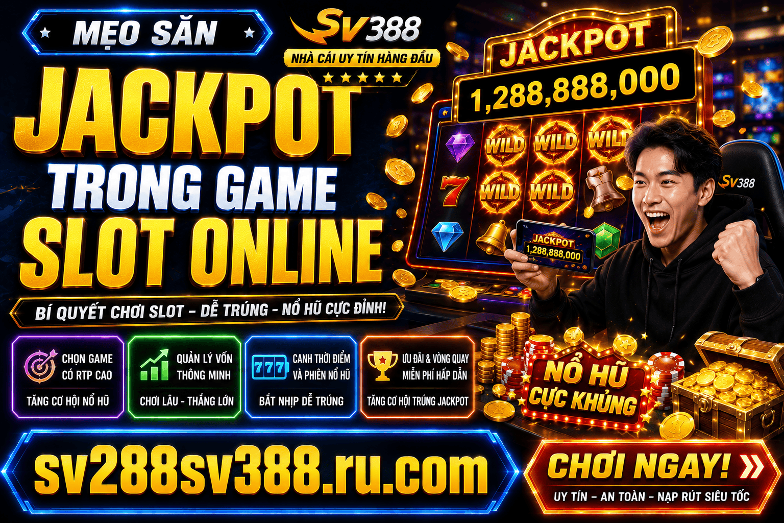 Chia se nhung meo san jackpot trong game slot online de de trung hon