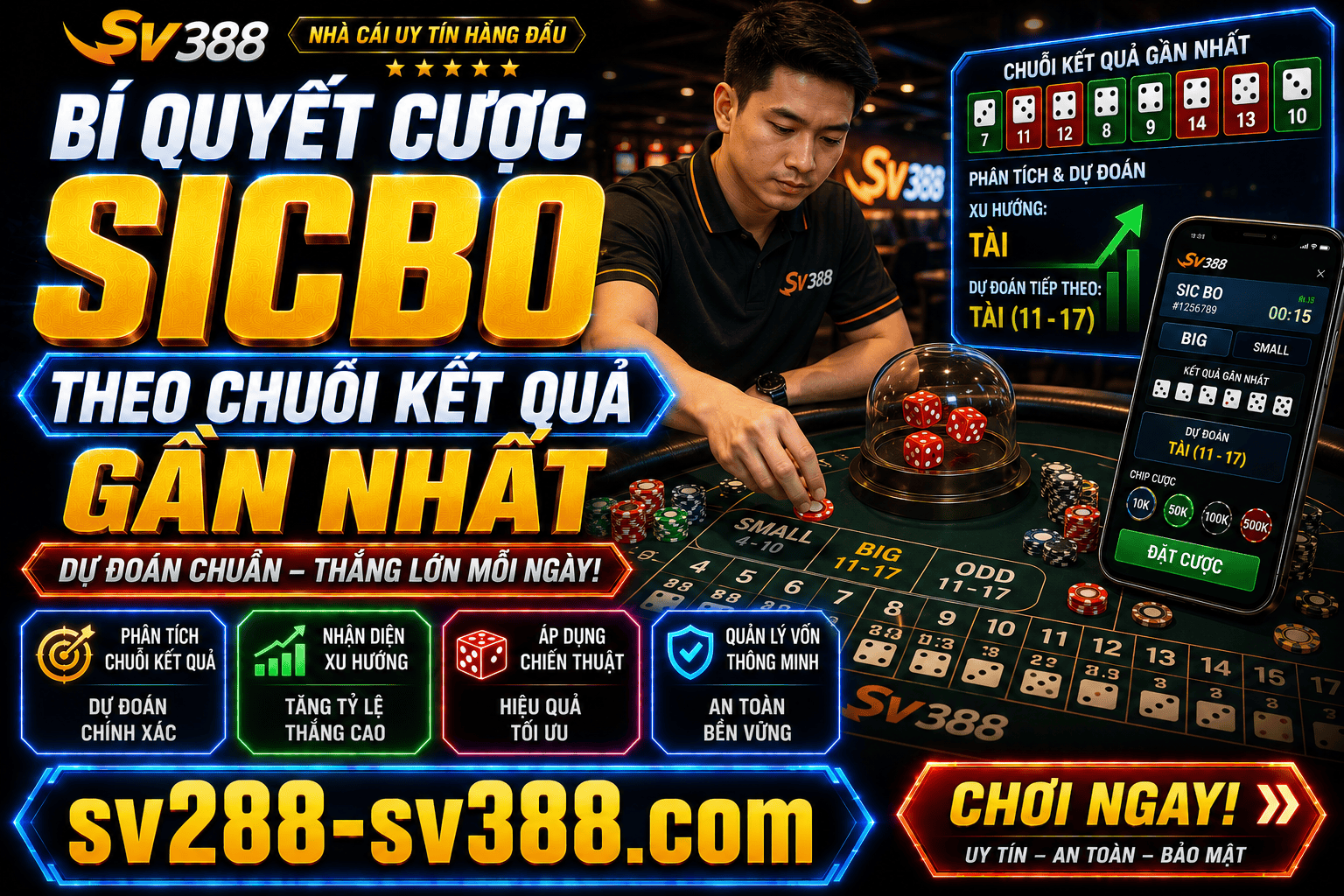 Bi quyet quan ly von theo chuoi ket qua Sicbo