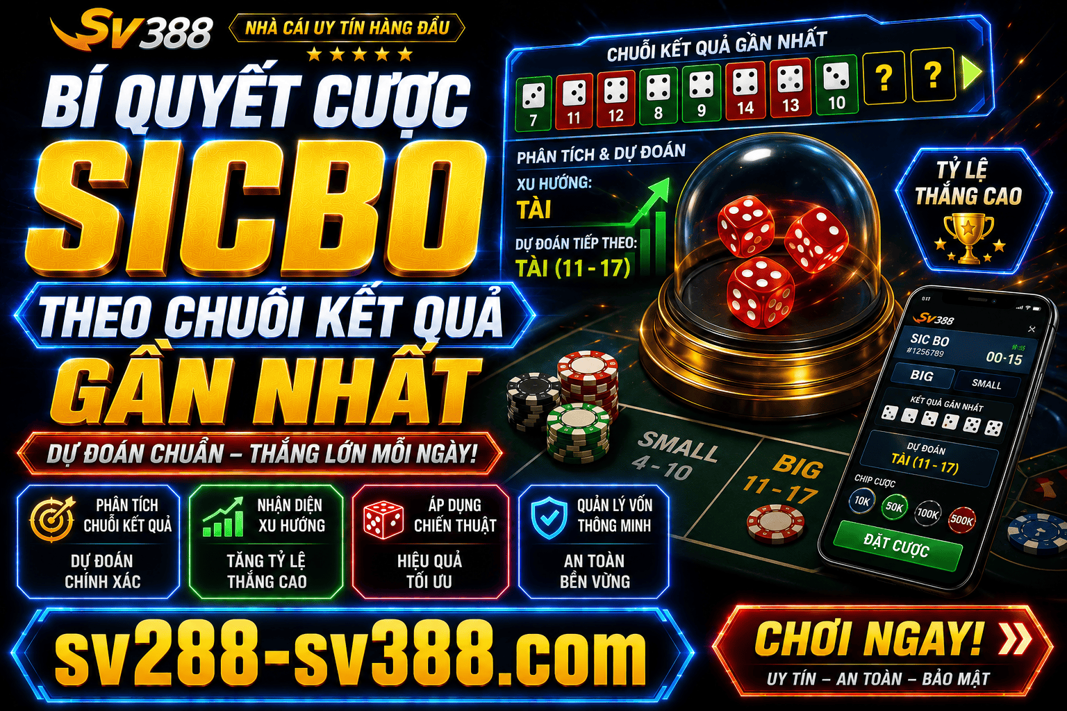 Bi quyet cuoc Sicbo theo chuoi ket qua gan nhat moi nguoi nen biet