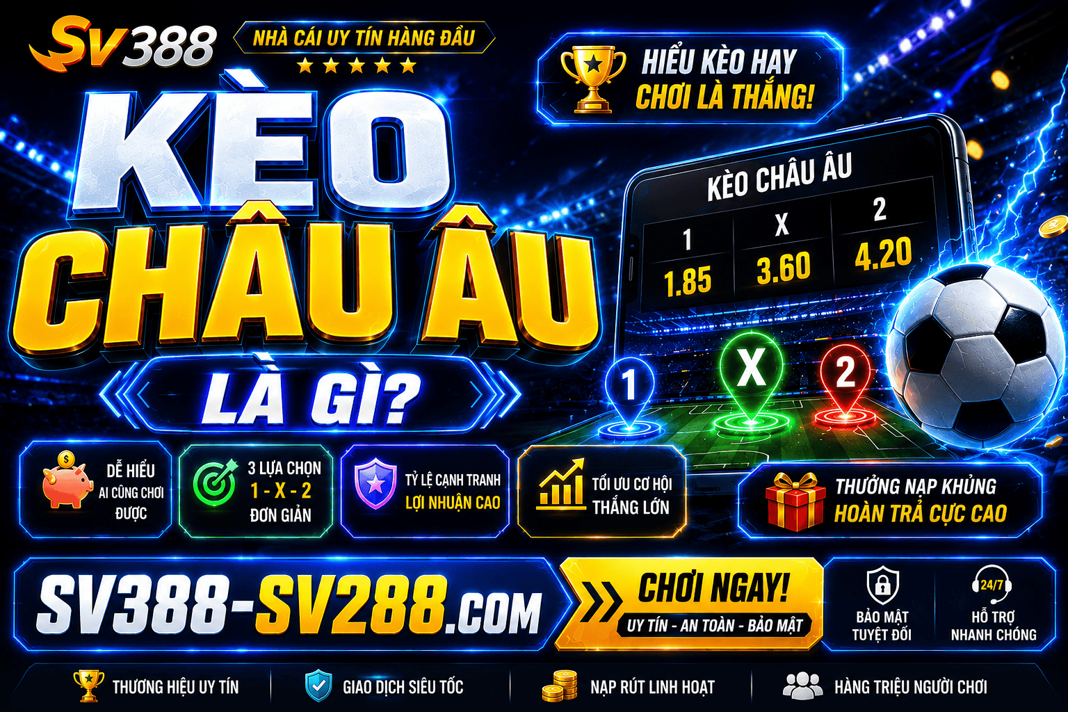 Keo chau Au la gi? Huong dan doc va choi keo 1X2 hieu qua hon