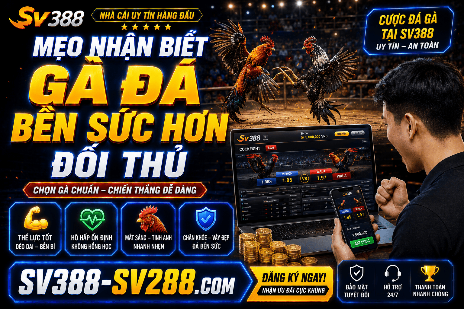 Kinh nghiem quan sat loi da nhan biet ga ben suc