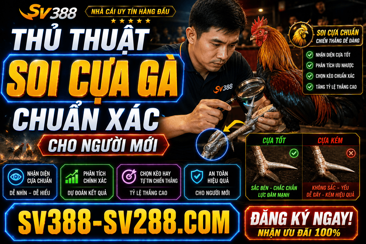 Thu thuat soi cua ga chuan xac cho nguoi moi va nhan dien chien ke tiem nang