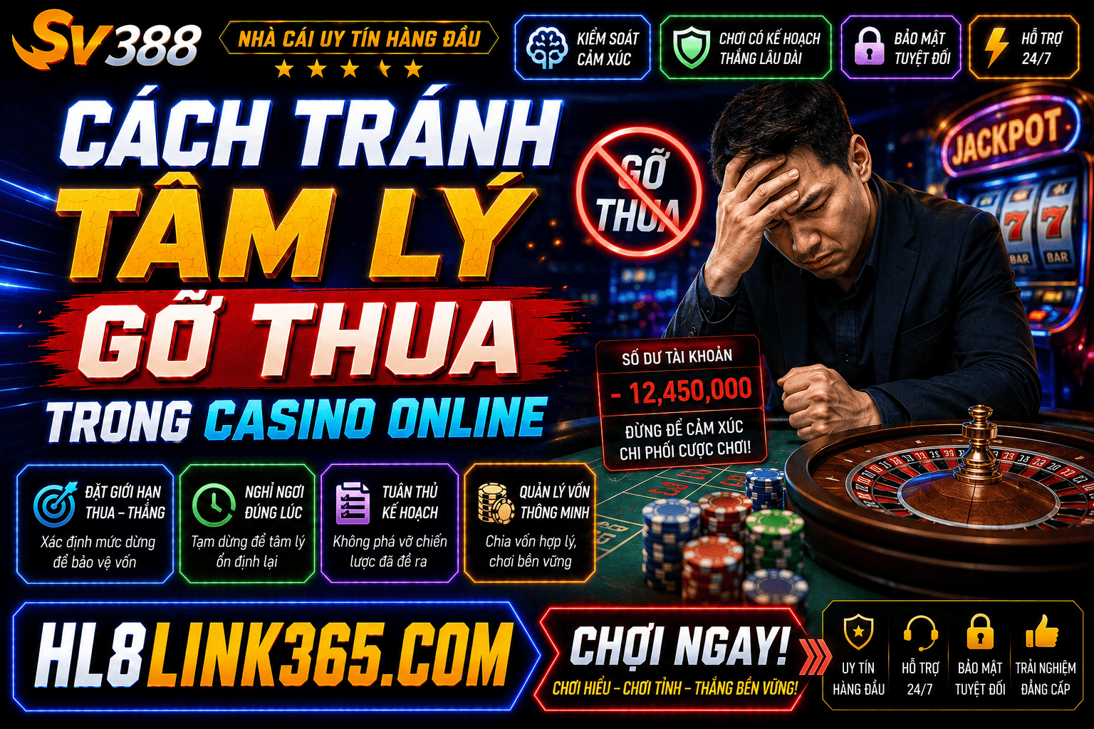 Chi tiet cach tranh tam ly go thua trong casino online de choi hieu qua