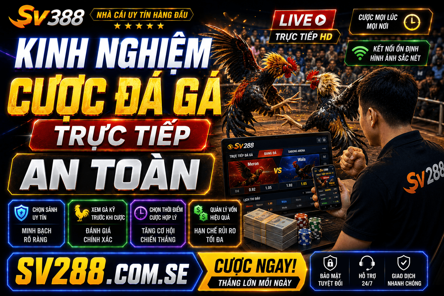 Kinh nghiem cuoc da ga truc tiep an toan va quan ly von hieu qua