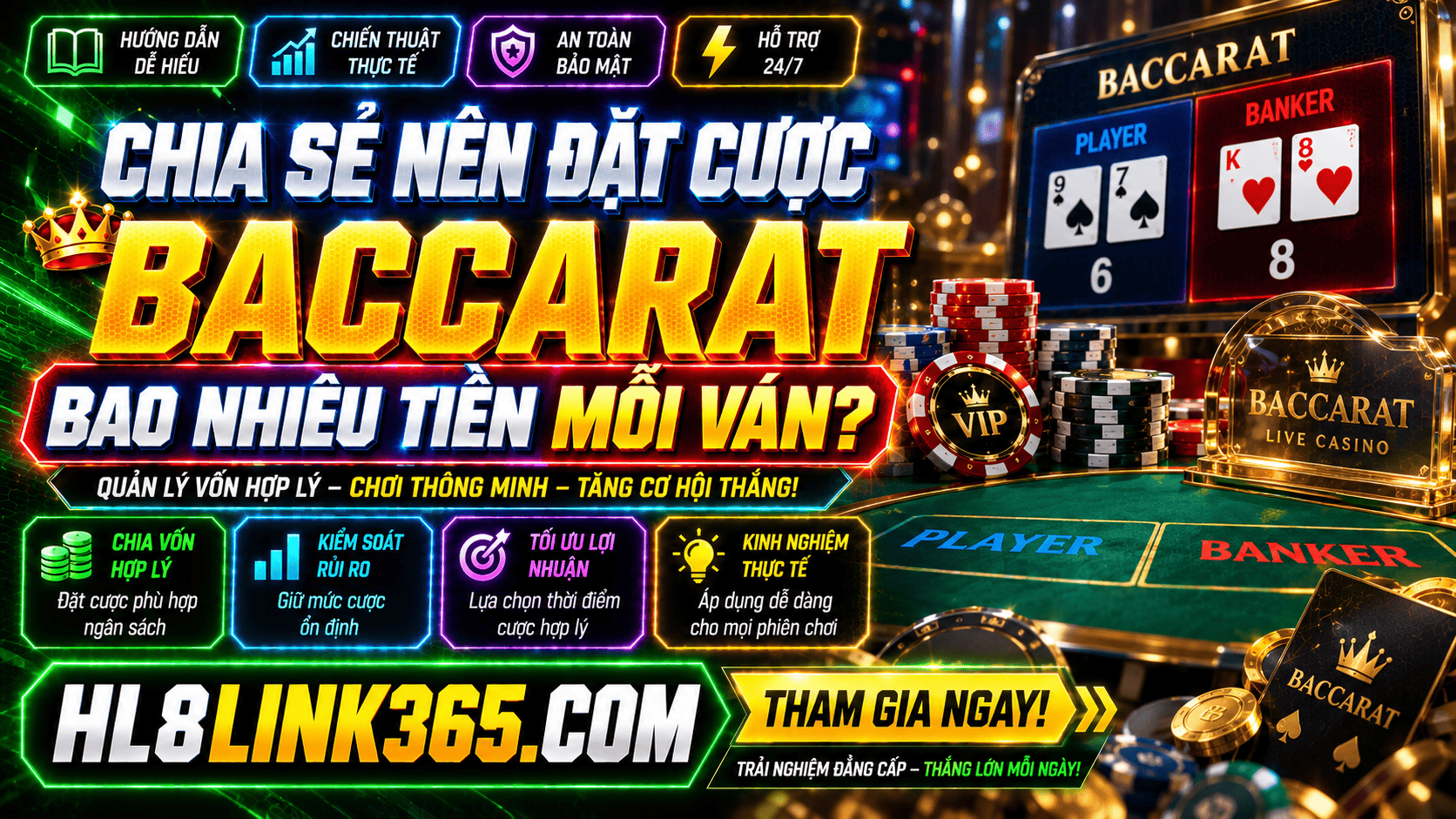 Chia se nen dat cuoc Baccarat bao nhieu tien moi van de quan ly von hop ly?