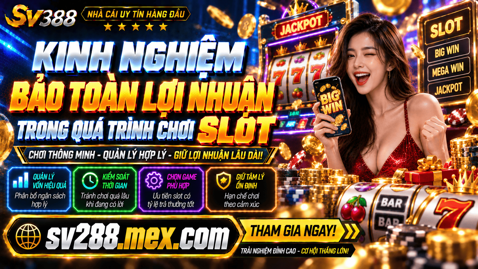 Kinh nghiem bao toan loi nhuan trong qua trinh choi Slot