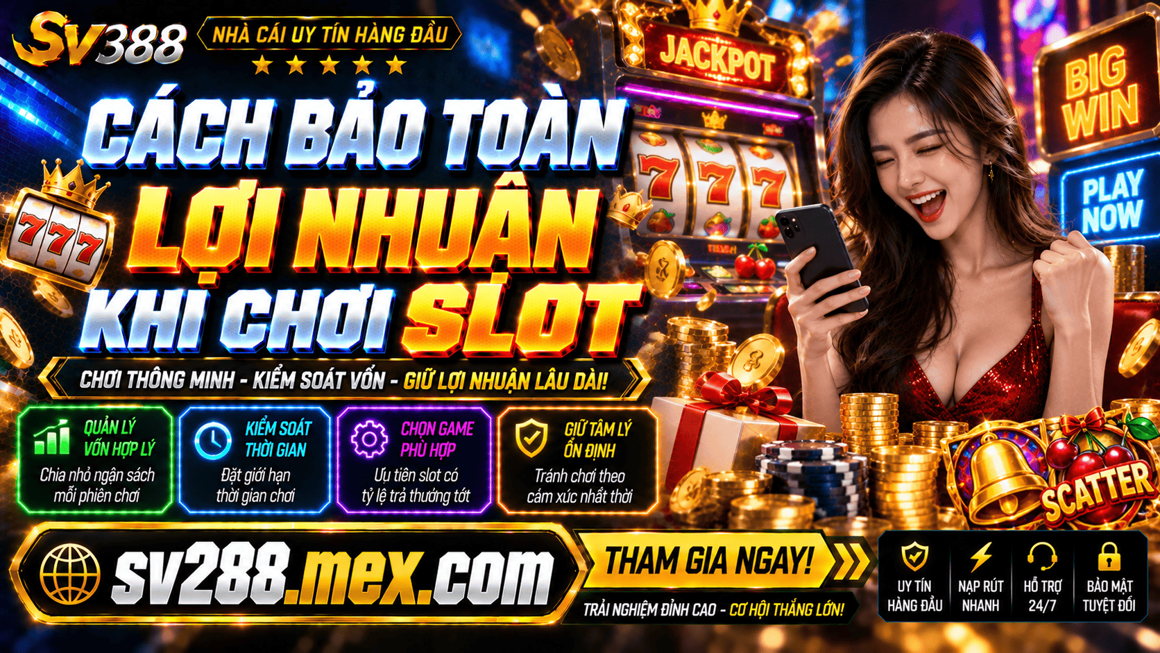Cách bảo toàn lợi nhuận khi chơi Slot để tránh mất sạch tiền lời