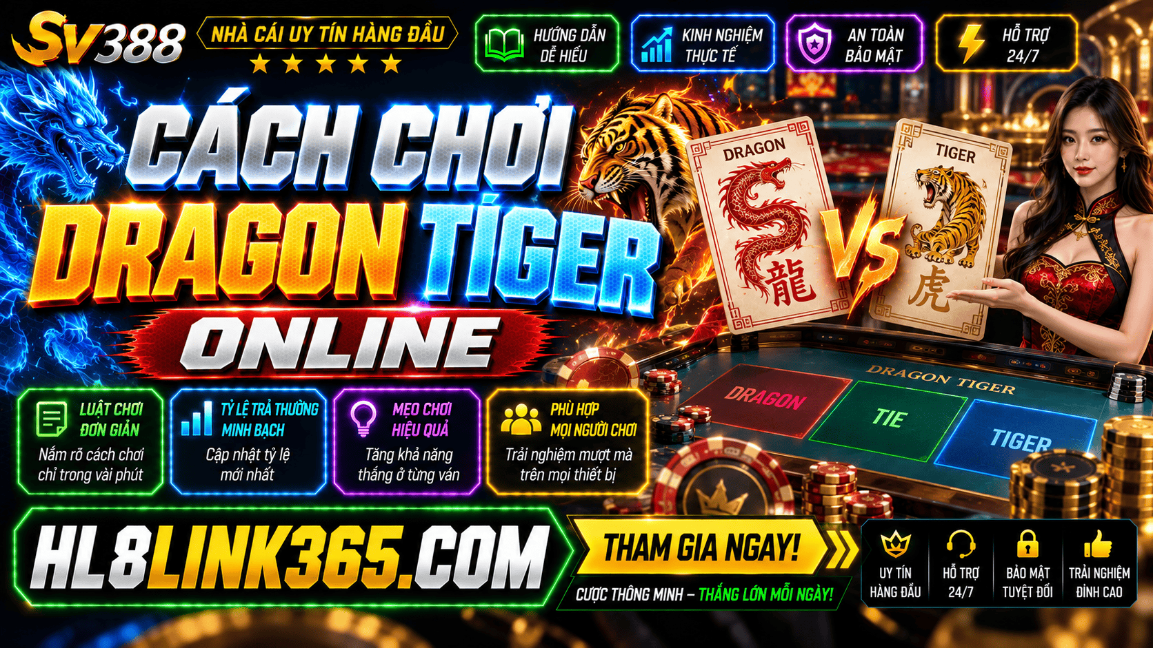 Huong dan choi Dragon Tiger online cho tung van cuoc