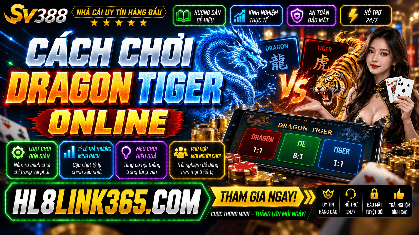 Cach choi Dragon Tiger online chi tiet cho nguoi moi bat dau