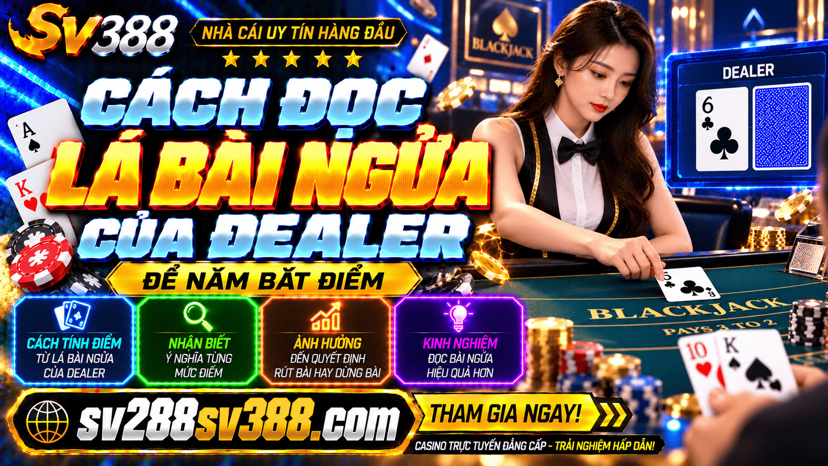 Cach doc la bai ngua cua Dealer de nam bat diem
