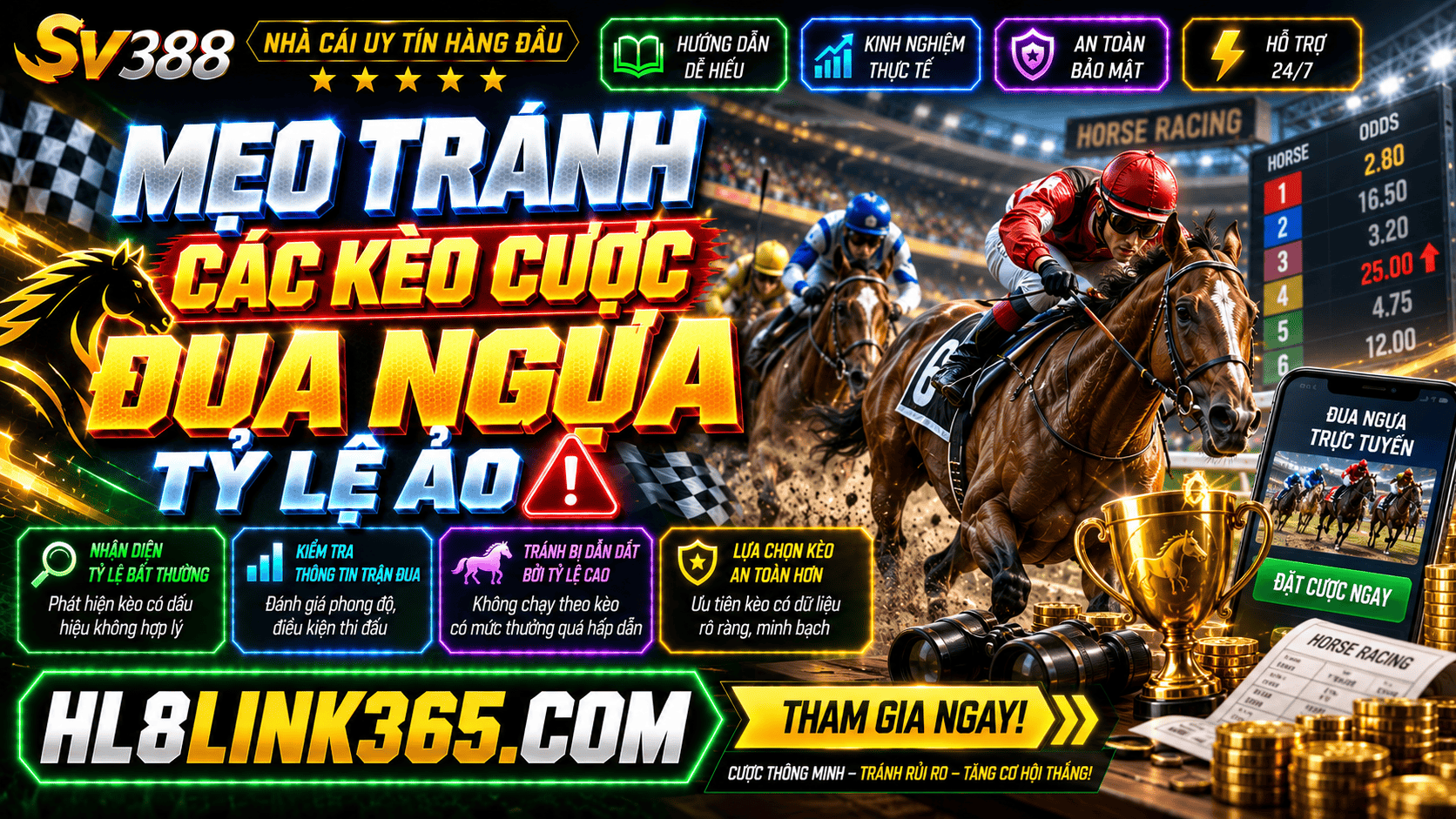 Meo giup tranh lua chon cac keo dua ngua co ty le ao