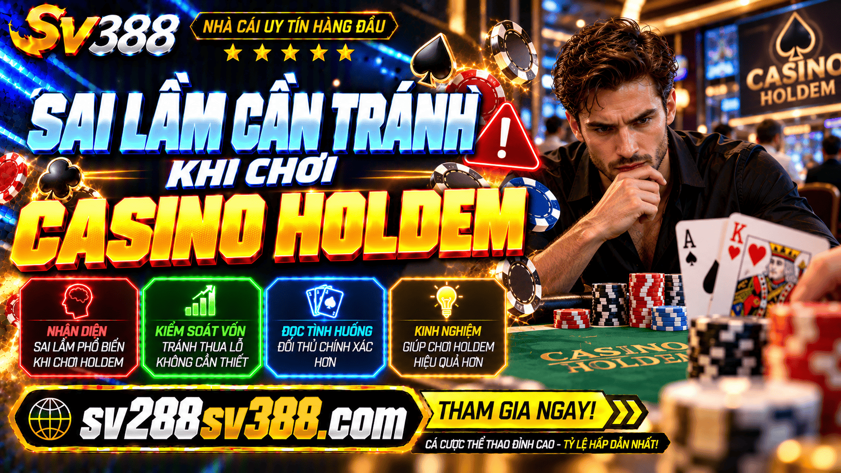 Sai lầm cần tránh khi chơi Casino Holdem để không mất kiểm soát