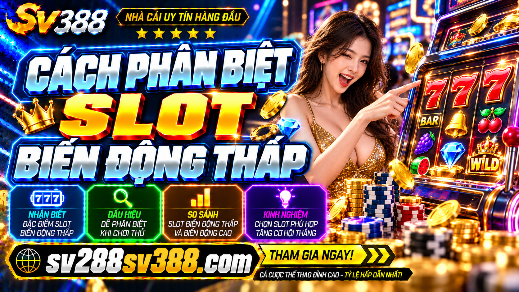 Cach nhan biet Slot bien dong thap khi choi thu thuc te
