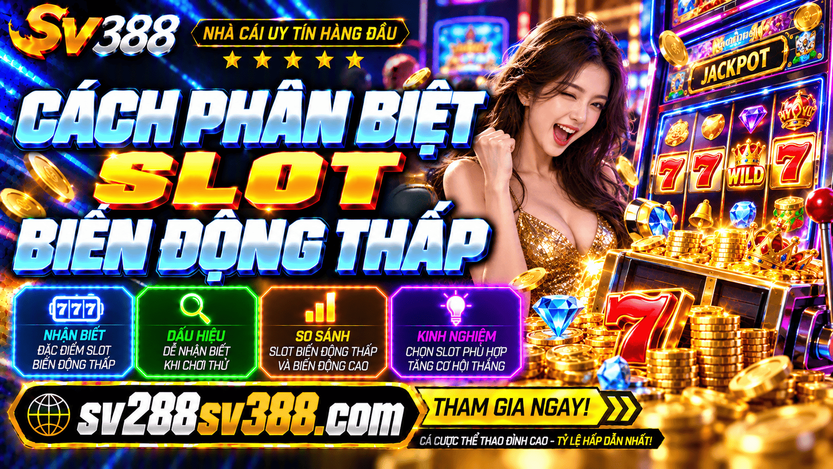 Cách phân biệt Slot biến động thấp chỉ qua vài dấu hiệu đơn giản