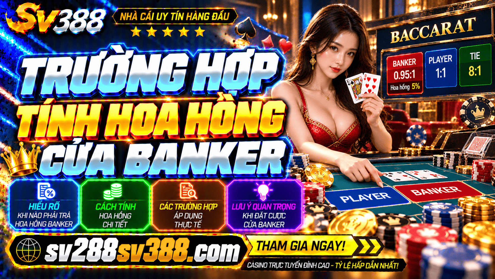 Truong hop tinh hoa hong cua Banker Baccarat