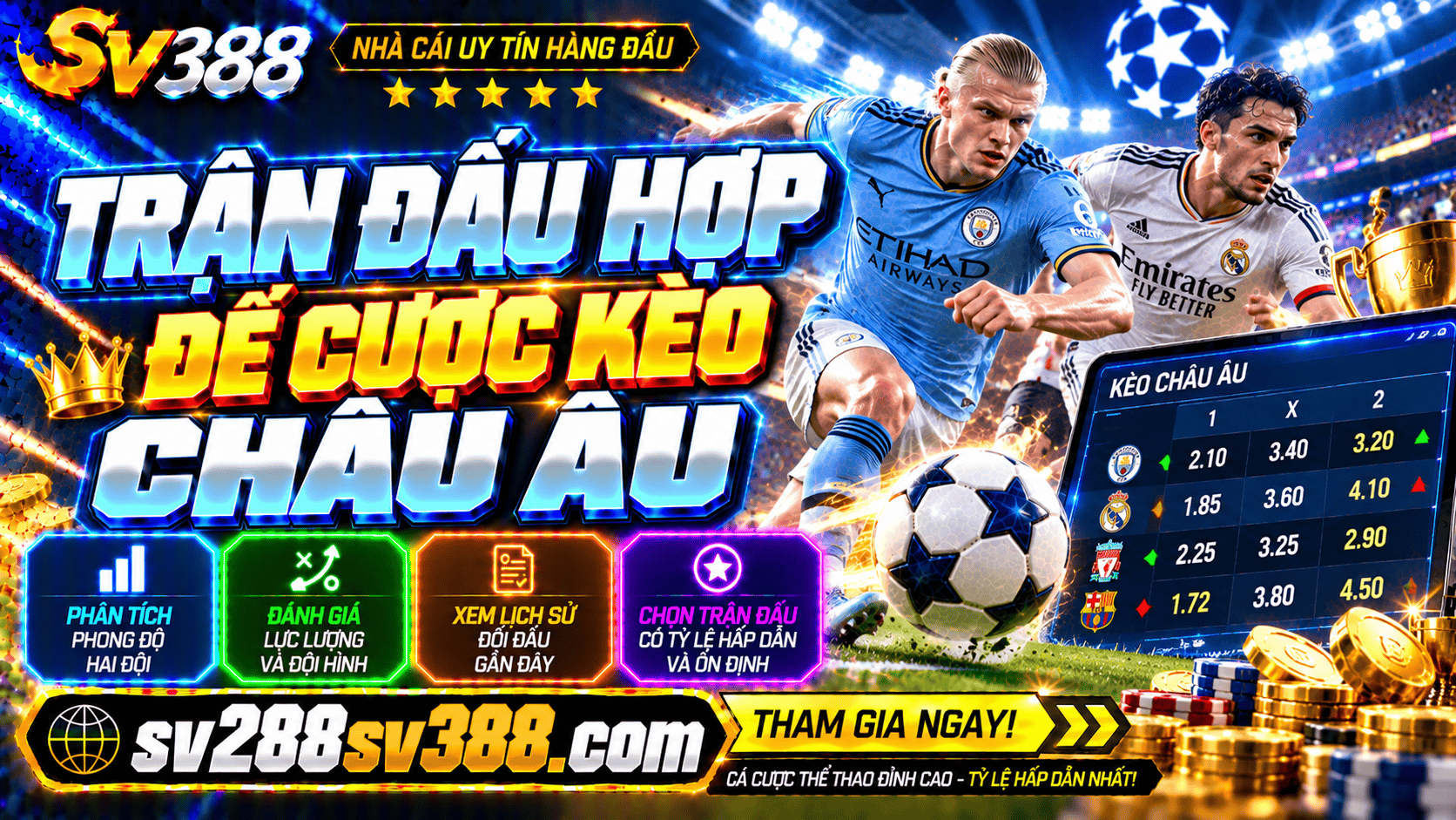 Tran dau co tinh chat phu hop de cuoc keo chau Au